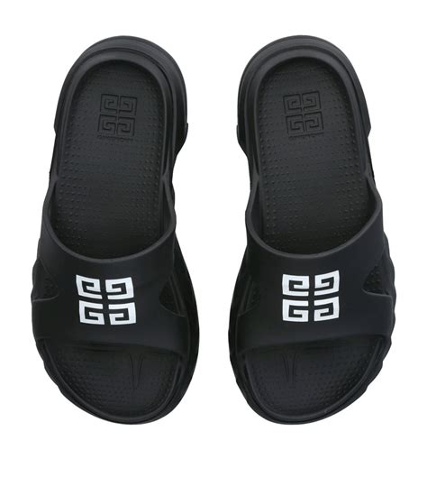 white and black givenchy slides|givenchy marshmallow slides 35.